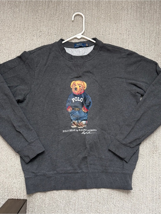 Ralph Lauren Other - Ralph Lauren Charcoal Polo Bear Crewneck Sweatshirt